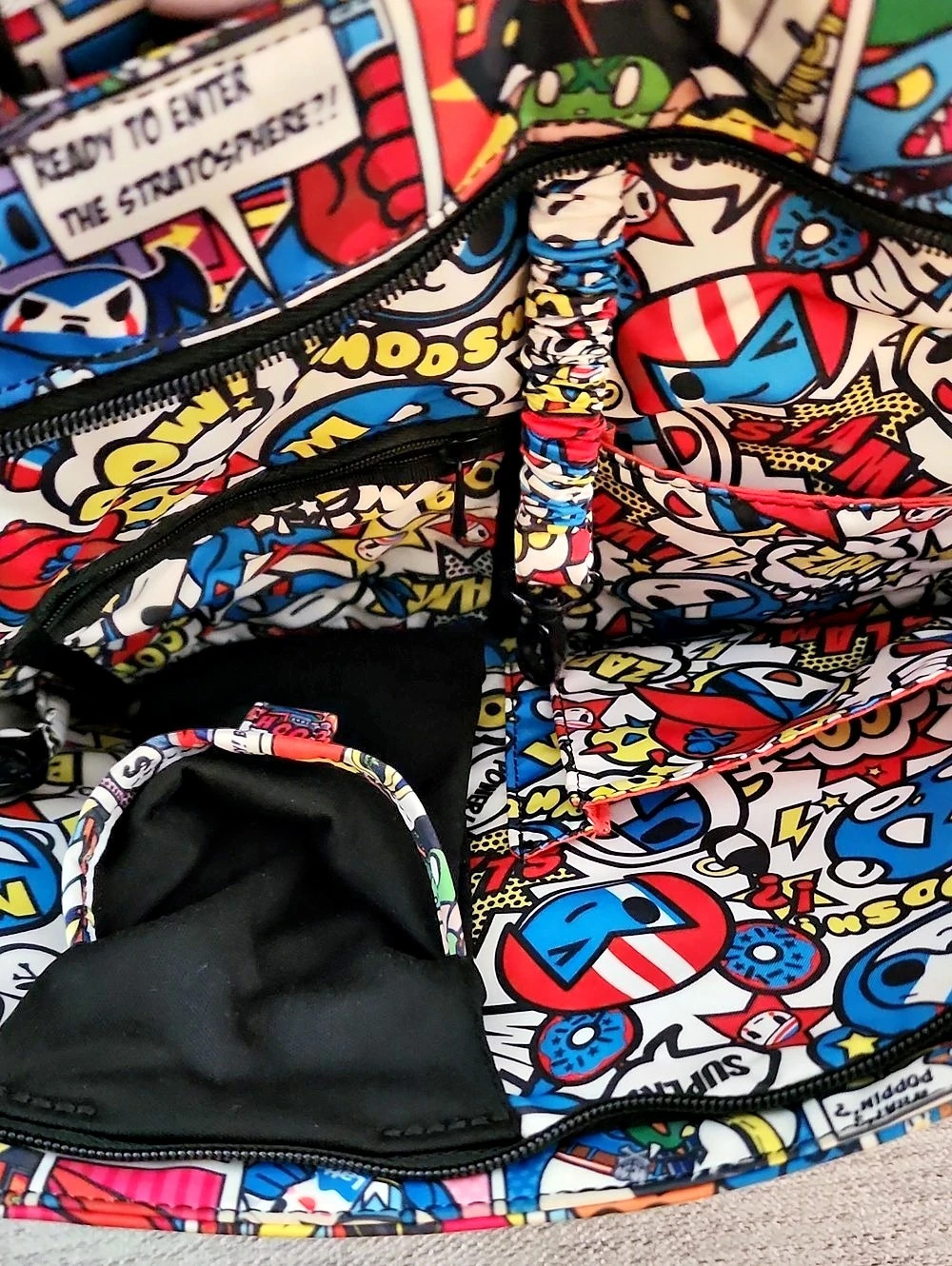 tokidoki x Ju-Ju-Be Comic Print Large Tote Diaper Bag Multicolor - Picture 12 of 15